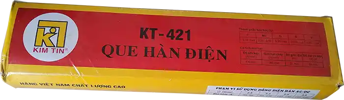 Que hàn KT-421, Que hàn điện Kim Tín