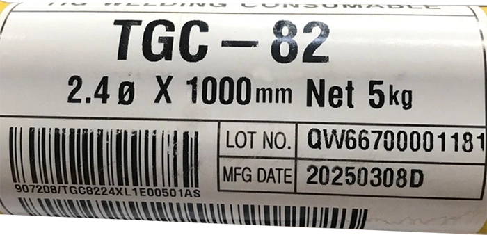 Que hàn tig thép hợp kim Niken TGC-82