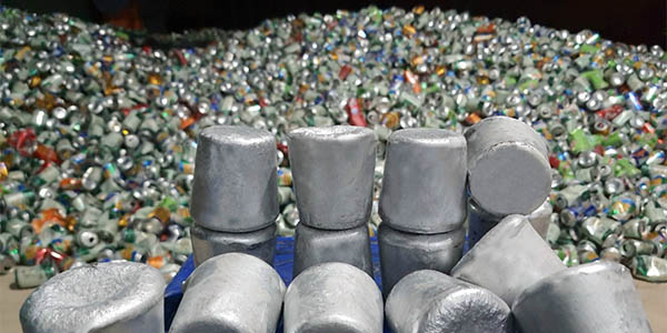 Nhôm thỏi 96 tái chế từ lon bia